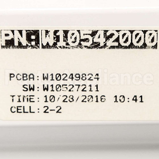 WPW10542000 Whirlpool Cntrl-Elec