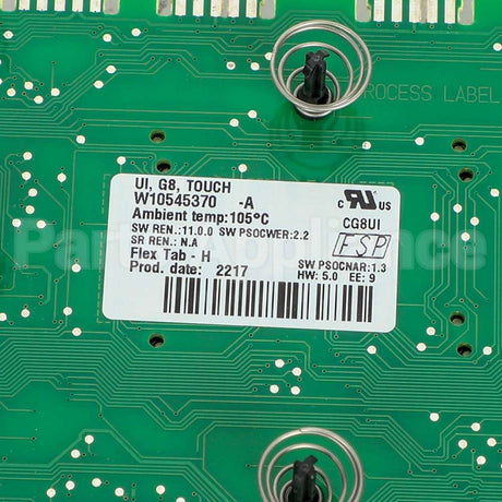 WPW10545370 Whirlpool Cntrl-Elec