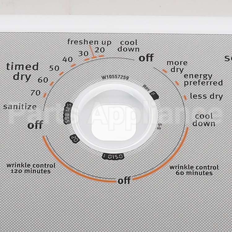 WPW10557259 Whirlpool Panel-Cntl