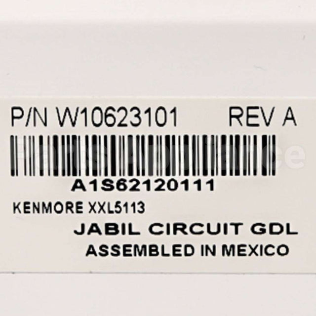 WPW10623101 Whirlpool Cntrl-Elec
