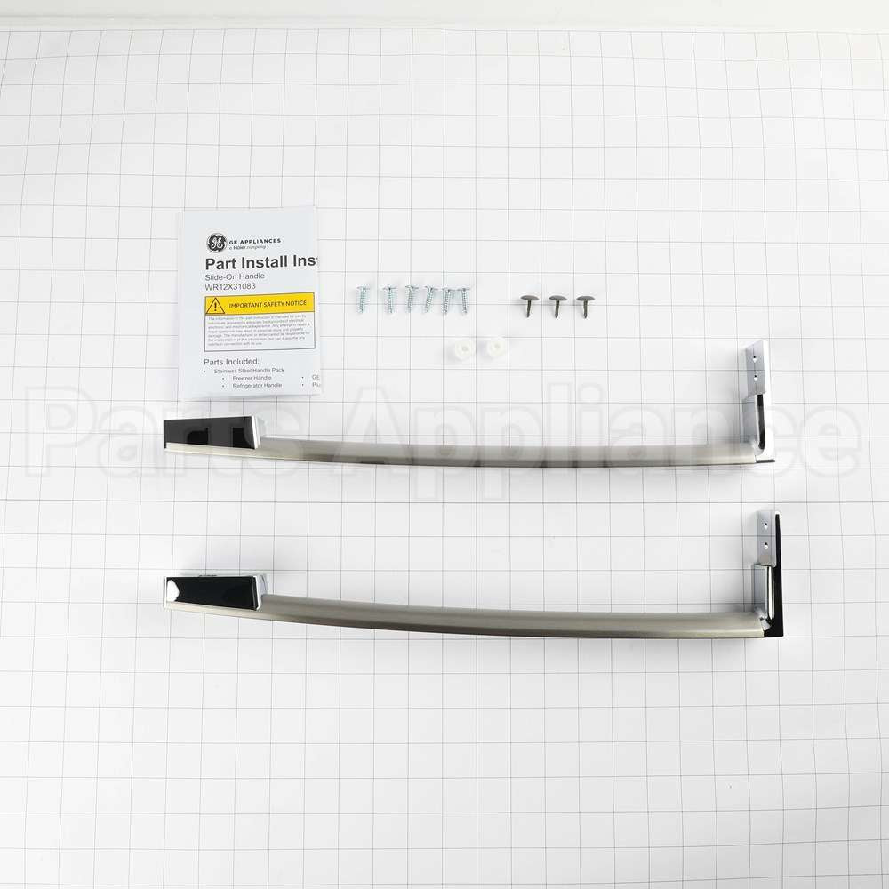 WR12X39565 GE Silver Handle Pack Assembly