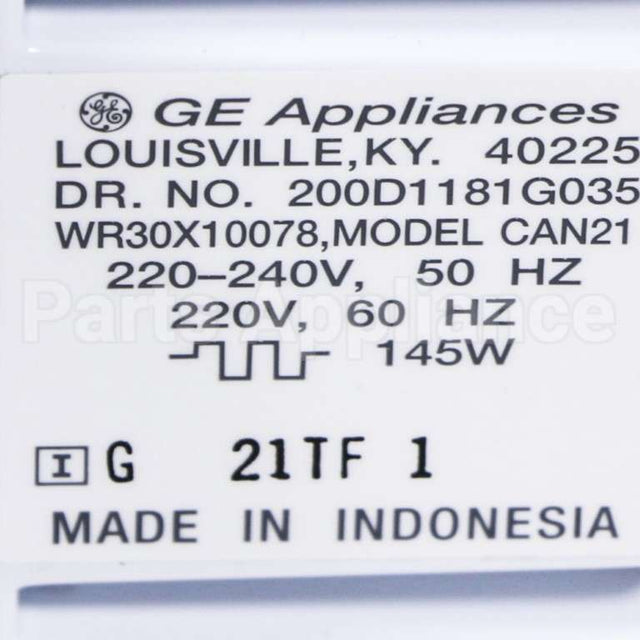 WR30X10081 GE Electronic Im Intl Rohs