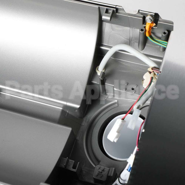 WR78X37441 GE Refrigerator Door - Left Hand Dispenser Stainless Steel