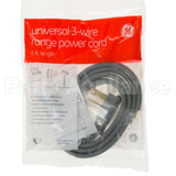 WX09X10007 GE 5' 40Amp 3 Wire Range Cord