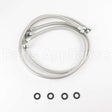 WX14X10017 GE 2Pk-Plymr Coated 4' Washer Hoses 90 Elbow