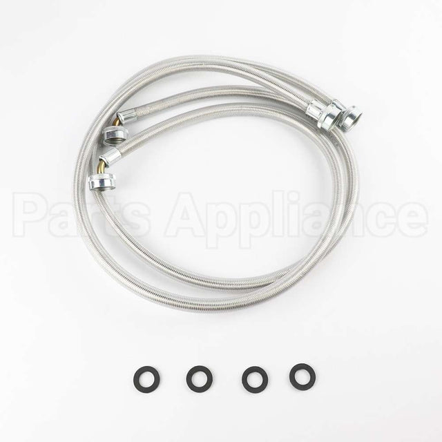 WX14X10017 GE 2Pk-Plymr Coated 4' Washer Hoses 90 Elbow