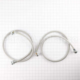 WX14X10017 GE 2Pk-Plymr Coated 4' Washer Hoses 90 Elbow