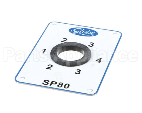 X80E04 Globe 1-4 Speed Selection Plate