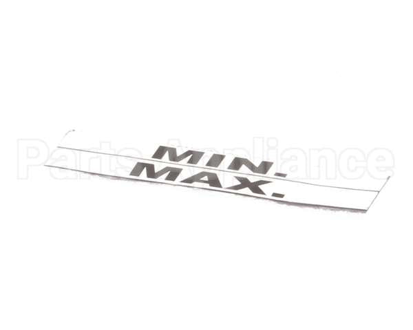 Z000558 Groen Label Maximum Minimum