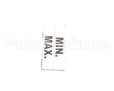 Z000558 Groen Label Maximum Minimum