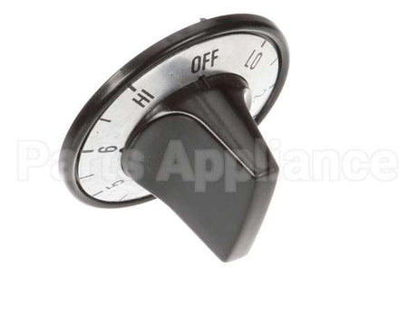 ZHW-10518 Crown Verity Control Knob, Silver, Numbered